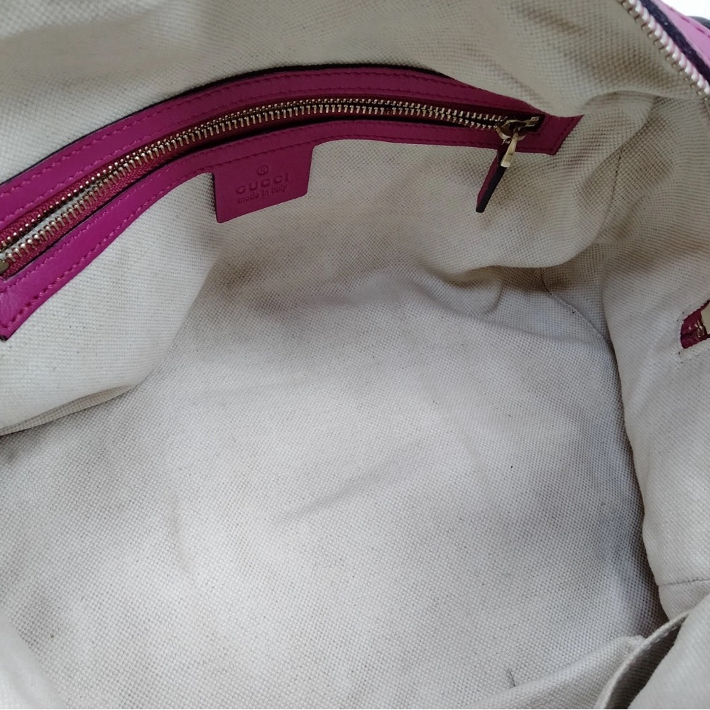 Gucci Purple Leather Two-Way Designer Handbag - Picture 7 of 9